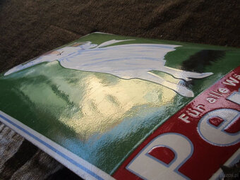 Stary szyld emaliowany Persil, 40x60 cm, w bardzo dobrym sta - 16