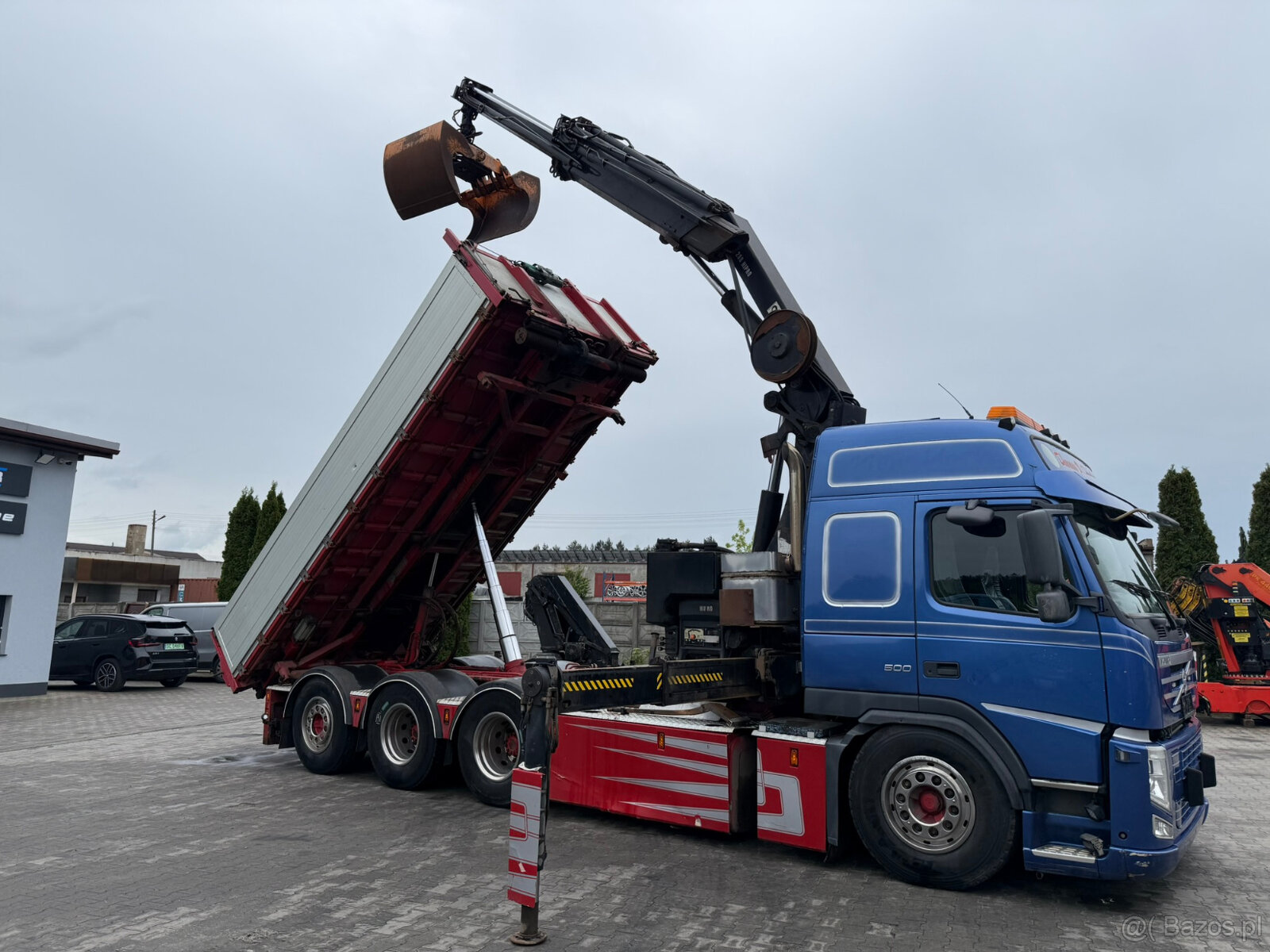 VOLVO FM500 8x4 tridem Hiab XS288-EP5 radio - 17