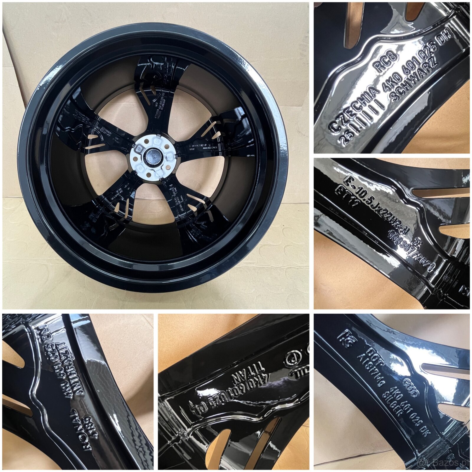 22 cale Audi RS6 RS7 4K C8 4K0601025DH 10,5Jx22 ET19 - 17