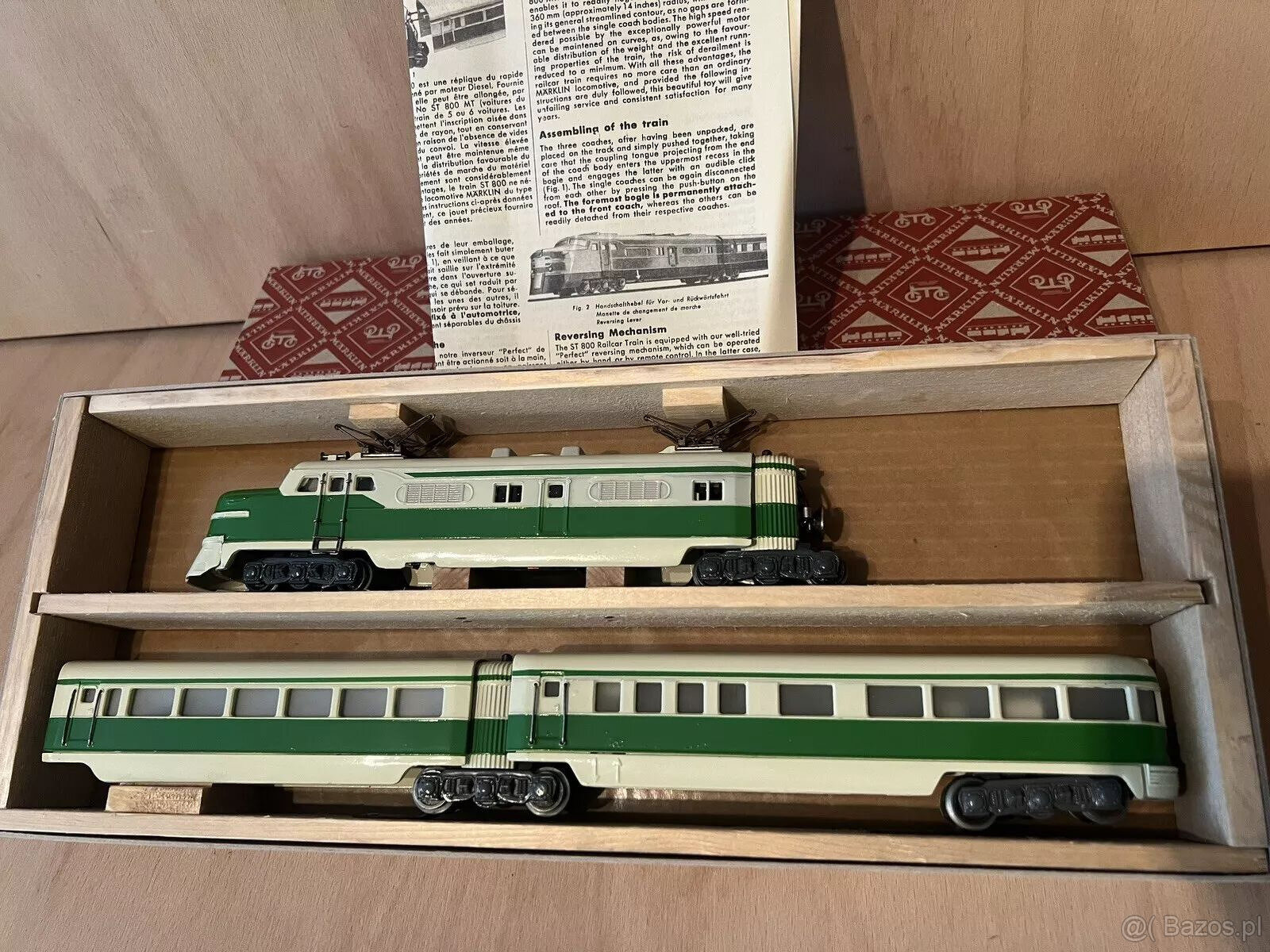 Wagon silnikowy Märklin ST 800, zielono-beżowy Żebra dachow - 18