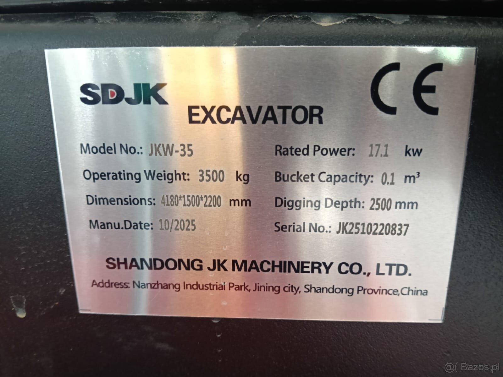 KOPARKA GĄSIENNICOWA 3,5T - 18