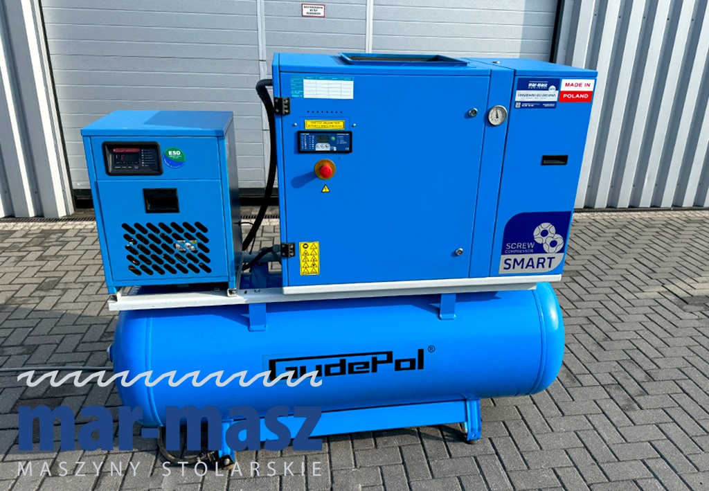 Sprężarka śrubowa GUDEPOL typ SMART-3G 11/10 zbiornik 500l - 18