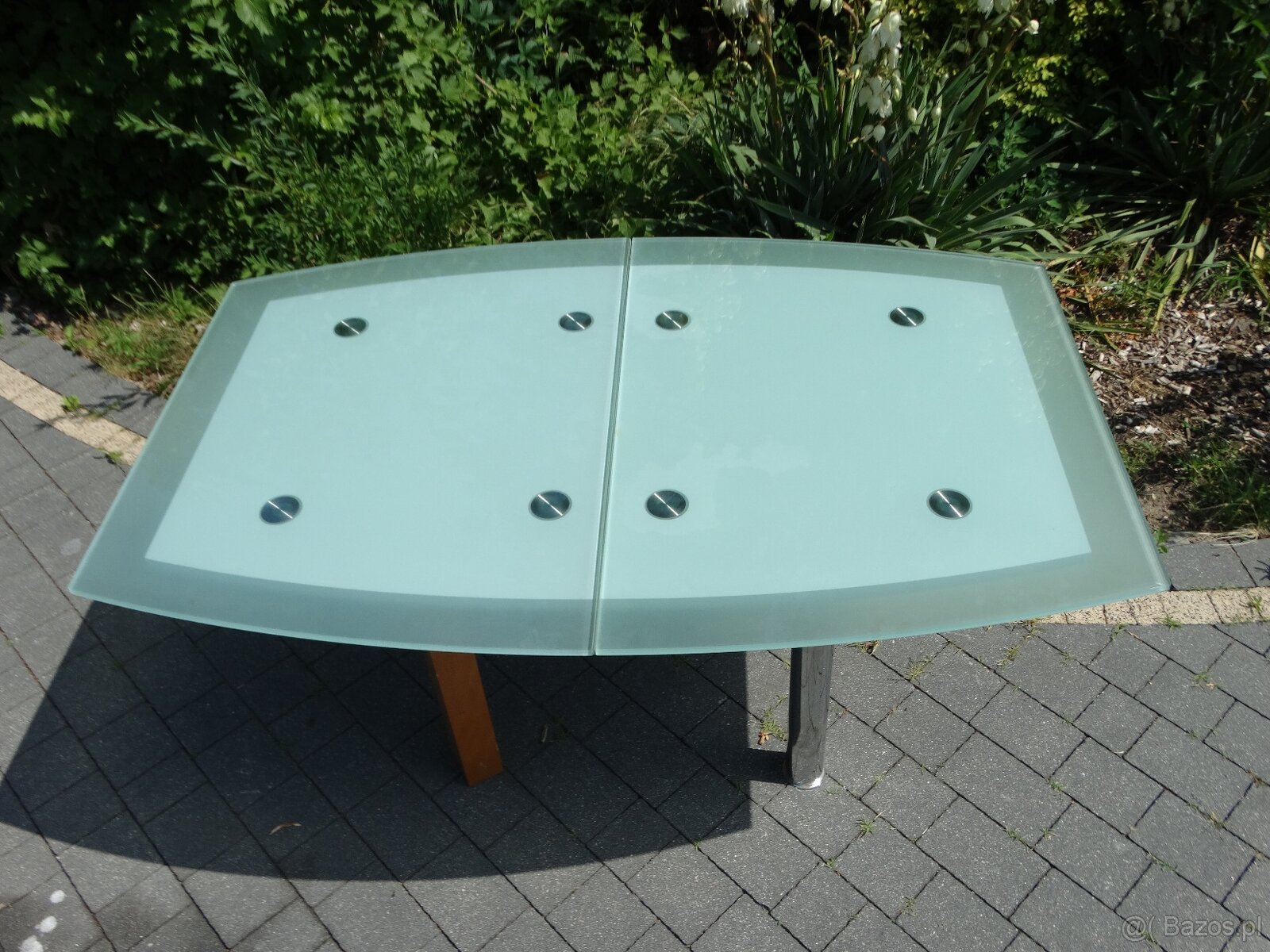 Zestaw mebli + stół szklano-drewniany - 18