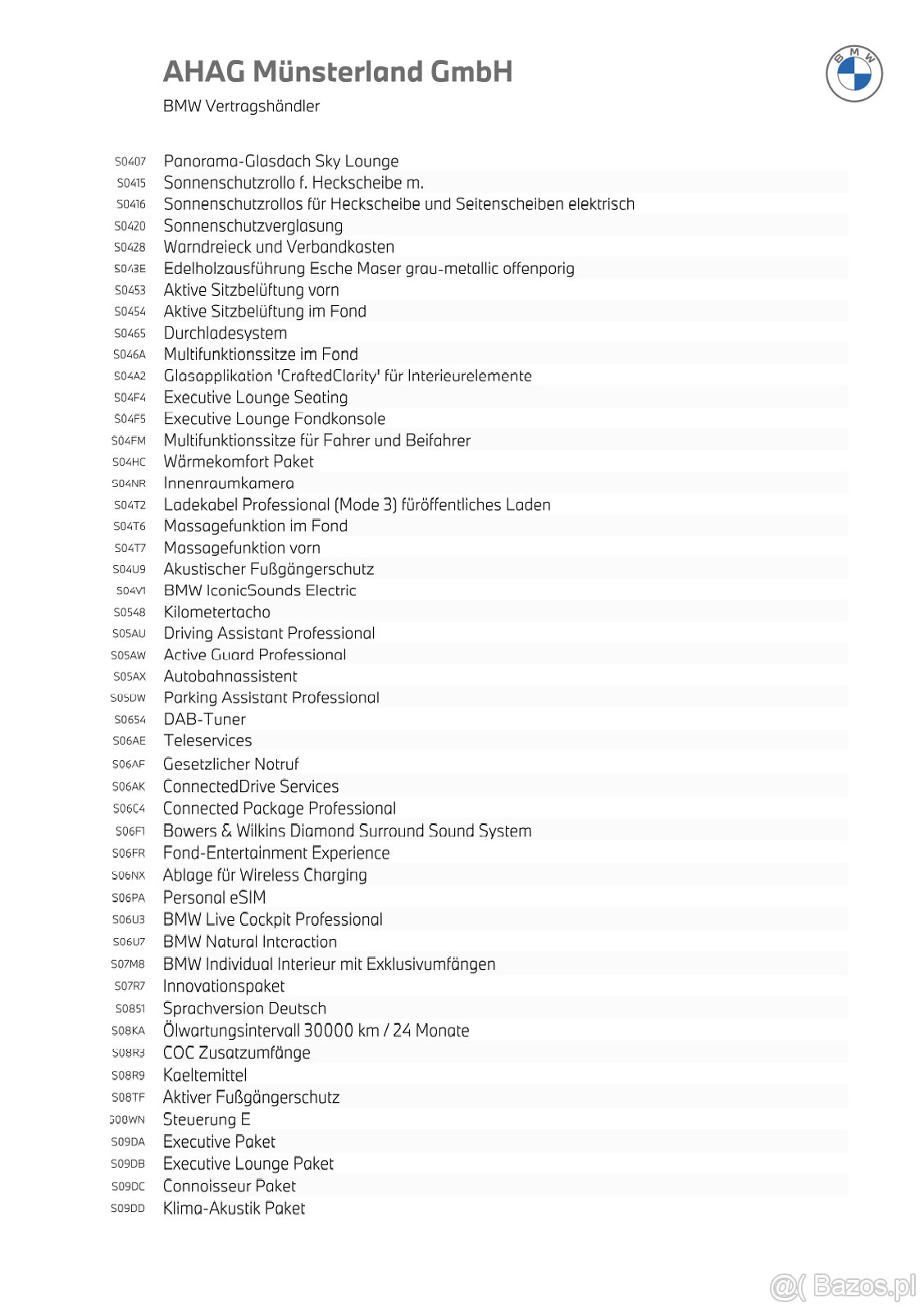 Oferuję na sprzedaż luksusowe BMW 750e xDrive – 96.000 € - 19