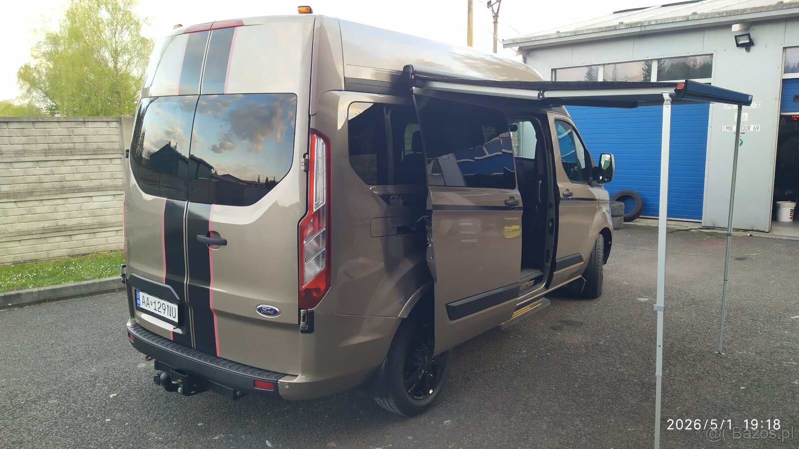 FORD TRANSIT CUSTOM 06/2021, 95tis. km, 9m - 19
