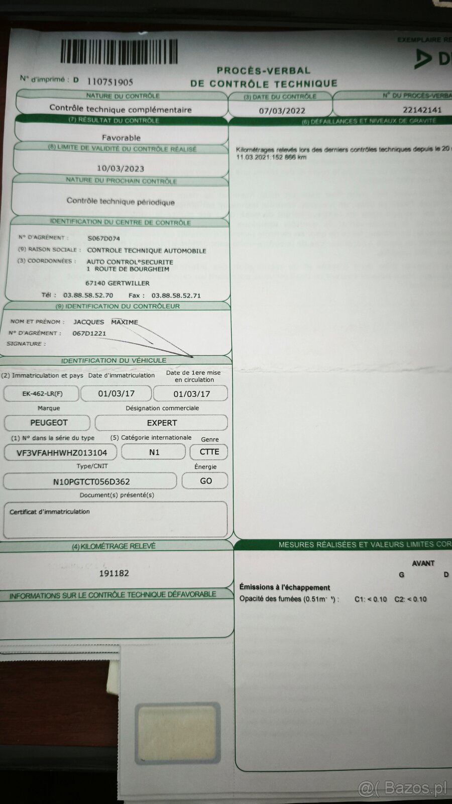 PEUGEOT EXPERT 2017 - 19