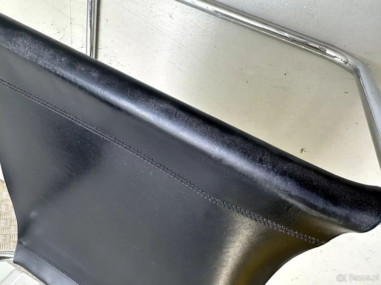 7 x Thonet S33 Cantilever Chair Bauhaus Classic Leather Blac - 19