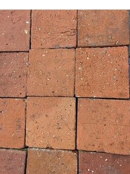 Antique terracotta floor tiles