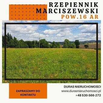 Rzepiennik Marciszewski gm. Gromnik działka budowlana 16 ar