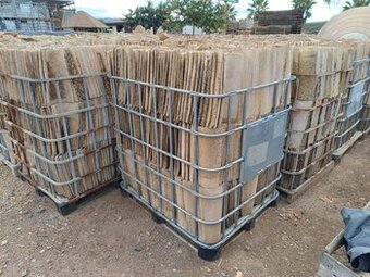 Antique spanish handmade terracotta roof tiles