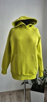 Bluza damska z kapturem kangurek basic limonka  M 38