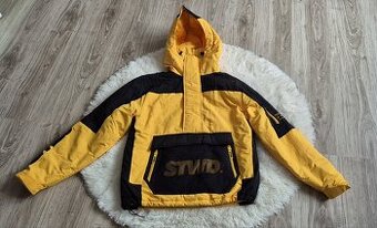 Pull&Bear Żółto-Czarna kurtka kangurek męska rozm. M