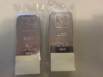 2x Silberbarren 2x 1 Kilo, 2x 1.000 Gramm Good Delivery Refi