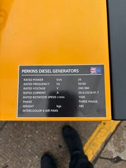 Agregat prądotwórczy z silnikiem Perkins