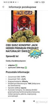 CBD susz konopny JACK HERER 6g.