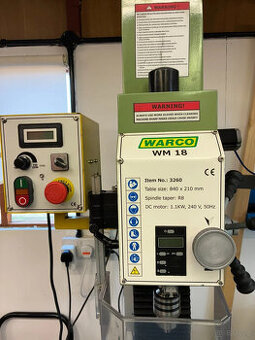 Frezarka Warco WM18 - wrzeciono R8