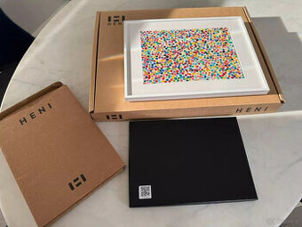 DAMIEN HIRST Waluta „Węże lubią Bibbles” w ramce HENI. Malow