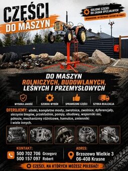 silnik, kompletny most, zwrotnica, zwolnica, dyferencjał