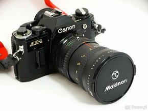 Aparat Canon AE-1 + obiektyw Makinon mc 28-80mm f 3.5 - 4.5 - 1