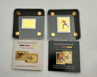 Niemcy. Medal ND 2x1/500 Oz oro (.999)