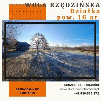 Wola Rzędzińska działka 16 ar
