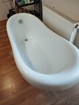 Polysan Retro wanna wolnostojąca 169x75 cm owalna czarno-bia
