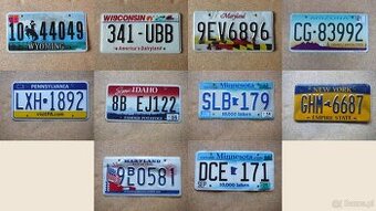 10x oryginalna tablica rejestracyjna USA