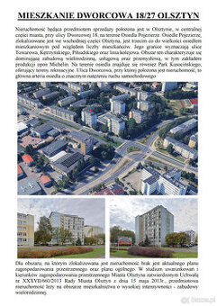 Syndyk sprzeda mieszkanie Dworcowa 18/27 Olsztyn