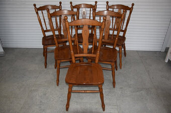 krzesła dębowe 6 sztuk - jak nowe