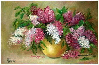 Bzy obraz olejny  40cm - 60cm