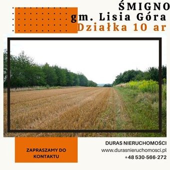 Śmigno działka budowlana 10.08 ar