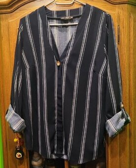 Elegancka bluzka na wzór koszuli, rozm. L/44  F&F