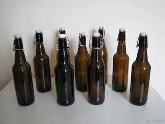 Butelki z pałąkiem po piwie – czyste bez etykiet 4,90 /szt