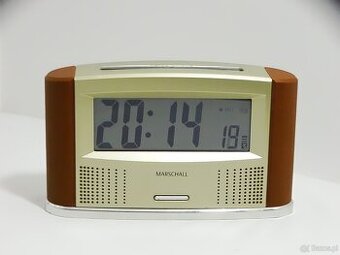 Mówiący radiowy zegar/budzik z termometrem wewnętrznym i dat