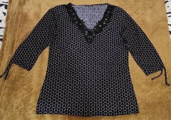 Bluzka 3/4 rękawa z cekinami. Rozm L/40 Street One