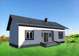 Nowoczesny dom parterowy 106 m² na działce 1024 m² – spokojn