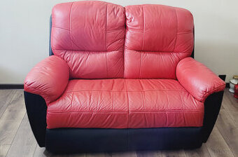 Sofa dwu osobowa skórzana