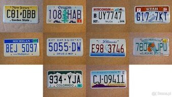 10x oryginalna tablica rejestracyjna USA