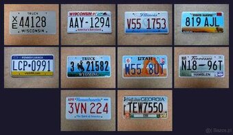 10x oryginalna tablica rejestracyjna USA