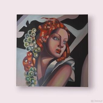 Sprzedam obraz Tamara Łempicka- kobieta z winogronami