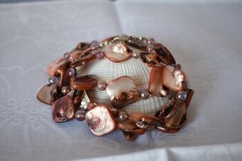 Naszyjnik masa perłowa