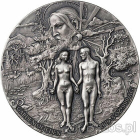 Srebrna moneta Adam i Ewa 5Oz 2019