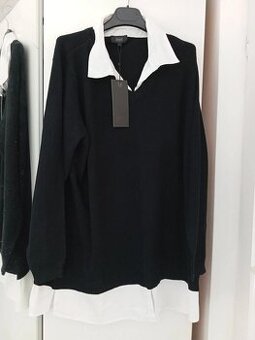 Sweter z Kołnierzem Wysoka Kobieta Kołnierz Zhenzi Bawełna L