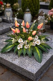 Stroiki wielkanocno wiosenne na grób