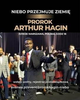 PROROK ARTHUR HAGIN -UDROWIENIA, CUDA, ZNAKI, PRZEŁOMY. NIEB