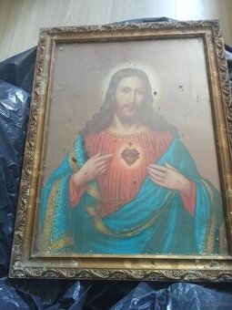 Obraz świetny serce Jezusa jest cały