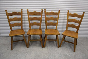 krzesła dębowe 4 sztuki - jak nowe