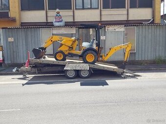 JCB mini CX+ przyczepa