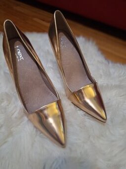 Szpilki Next białe złoto