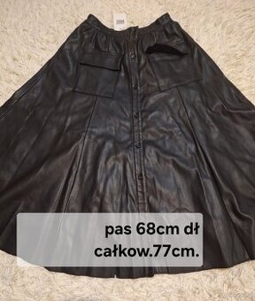 Spódnica z koła ekologiczna skóra.